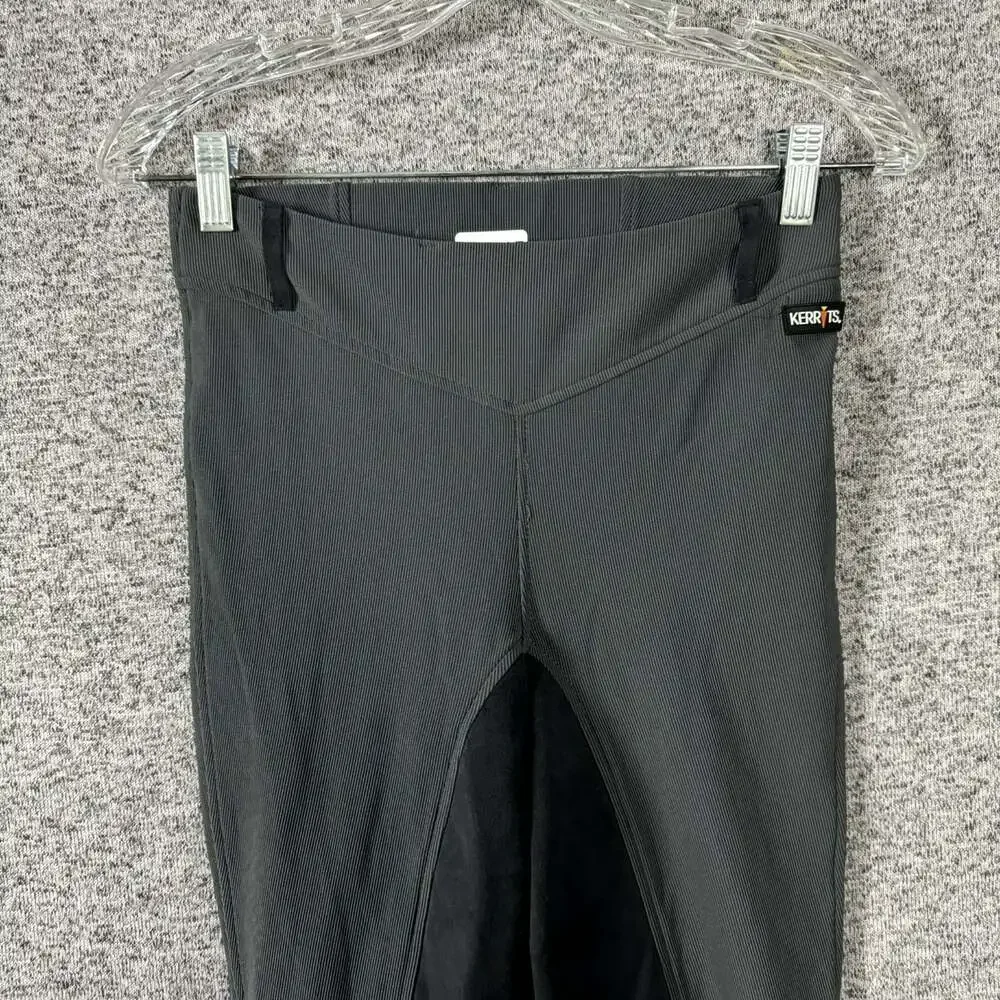 Kerrits Women's Size Medium Gray Nylon Skinny Leg Seated Equestrian Rider Pants